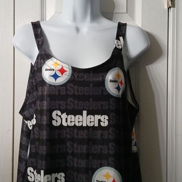 Pittsburg Steelers sleeveless logo shirt Sz S NWOT - Picture 3 of 7